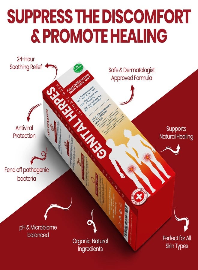 Terramed Just Think Comfort Genital Herpes Intimate Wash | Fast Acting HerpCare | Medicated | Soothes Itching, Tingling & Burning | Soothes Genital Herpes & Genital Discomfort - Image 5